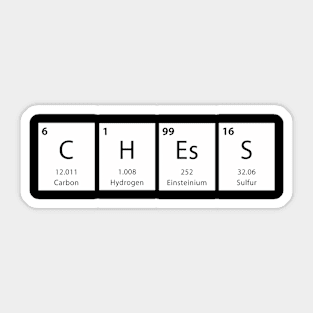 Chess T Chess Periodic Table Sticker